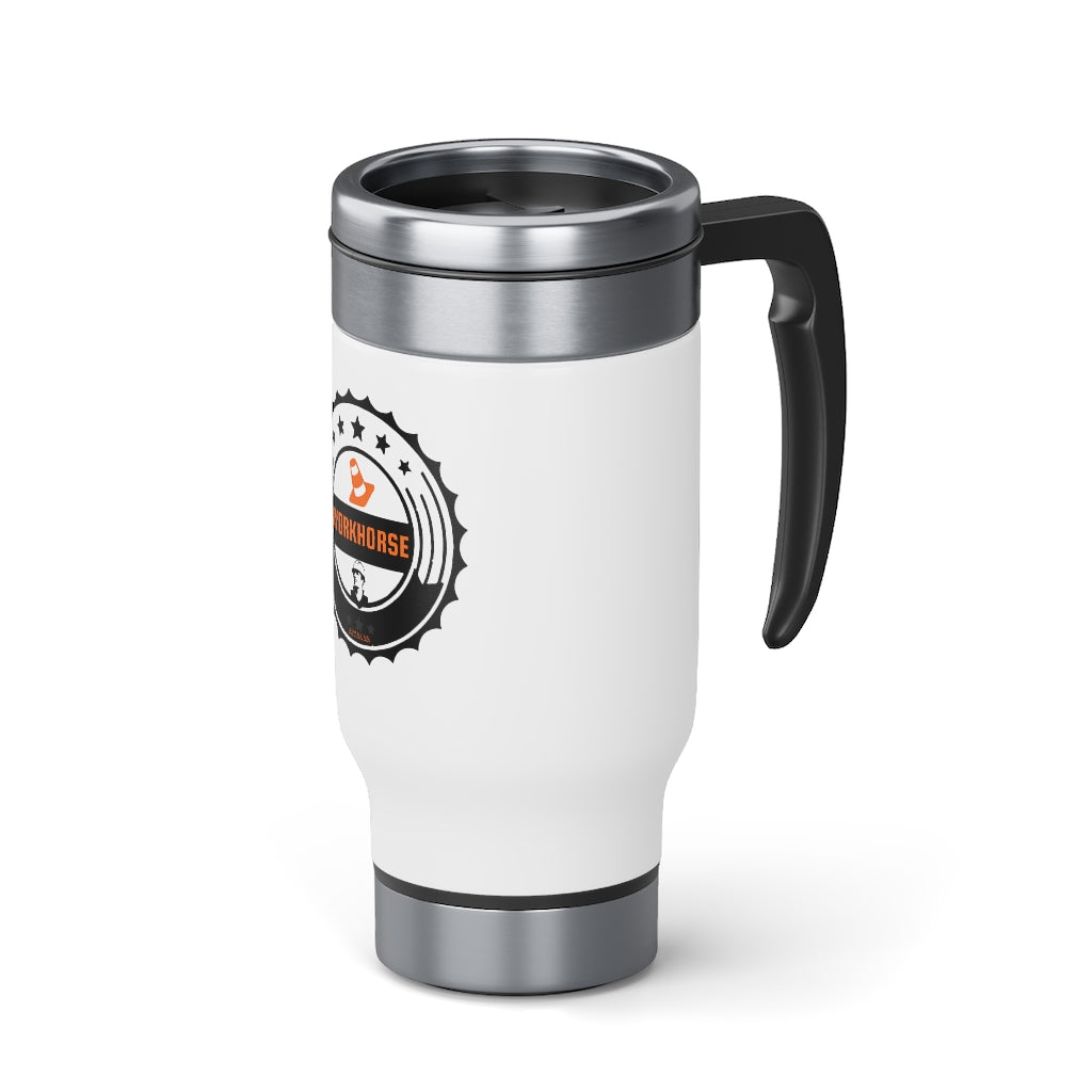 Stainless Steel Travel Mug with Handle, 14oz